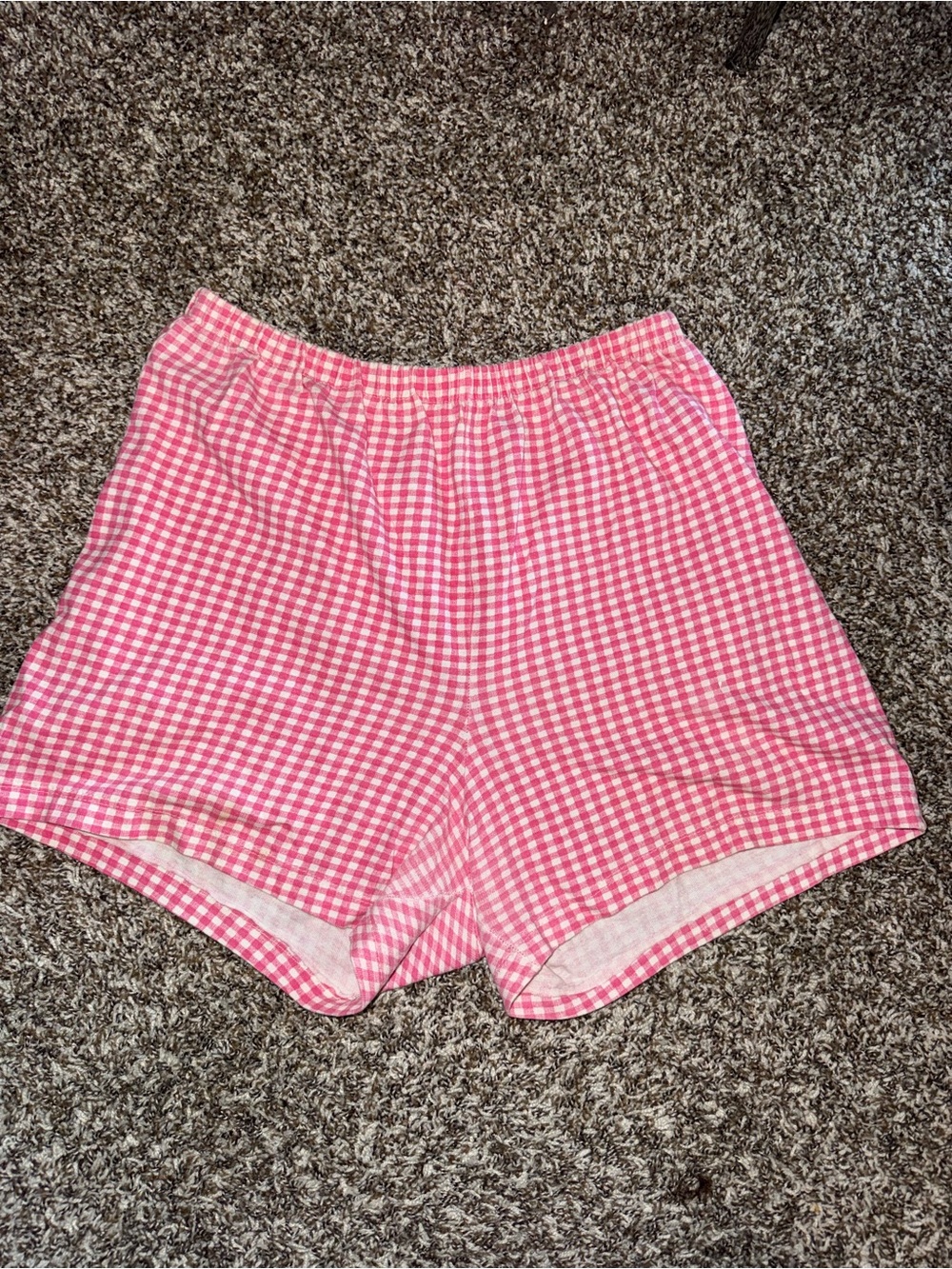 Simply Basic Pink Gingham Hot Shorts